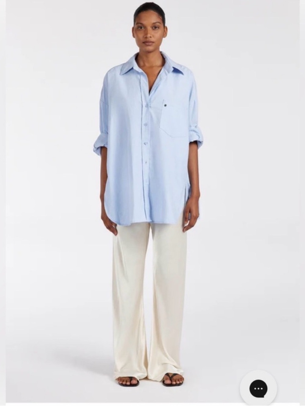 DISSH Myka Cream Satin Pants Sold Out Online